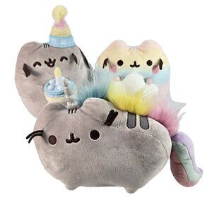 Pusheen Plush Lot Birthday Cake Pusheenicorn Rainbow Ombre Cat Stuffed Animals